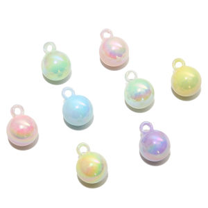 5/10pcs 16mm Colorful Acrylic Charm Loose Beads 4mm Hole Diameter for Women Earring Bracelet Keychain DIY Jewelry Making Craft