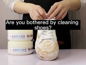 White shoe cleansing cream decontamination whitening  yellow oxidation detergent wipe shoes special artifact cleaner brush