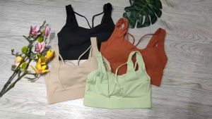 Áo bra nữ tập gym yoga aerobic thể thao khóa móc cài kèm mút chất liệu thun lạnh co dãn 4 chiều BINSPORTS A267