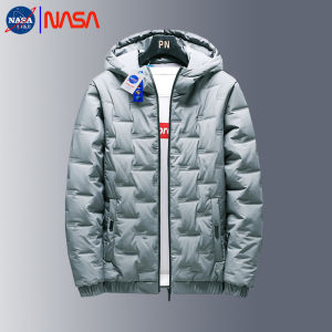 NASA off-Season Big Sale down Cotton-Padded Jacket Mens Thin Lightweight Short Type Mens Winter Cotton Coats Cotton Pants Suit Warm Two-Piece Suit