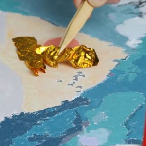 100 Sheets Gold Silver Foil Paper Leaf Paper Decor Gilding DIY Craft Imitation Gold Silver
