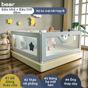 ZHUOLESHI | Rào Chắn Giường An Toàn Phòng Ngừa Bé Rơi Bảo Vệ Đầu