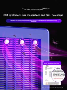 MONLEYTA | German Precision Rechargeable Mosquito Repellent Lamp For Indoor Restaurant Hotel Outdoor Courtyard Garden Commercial Use Black Tech Gadgets