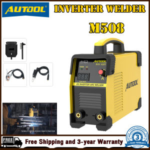 AUTOOL M508 intelligent arc inverter welding machine IGBT 20-160A handheld welding machine supports 1/8 inch welding rod 110V-240V + 1 pair of cowhide welding gloves