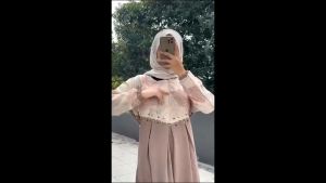 Gamis Kondangan Wanita Terbaru Kifara Dres Bahan Crinkle Airflow Mix Ceruty Babydoll Dress Wanita Cantik Kekinian