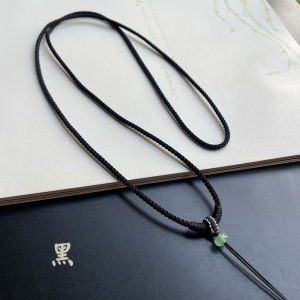 Slow System Original Pendant Rope Jade Peace Buckle Guanyin Buddha Brand Stone Pendant Rope Head Model Fashion Jewelry Accessories