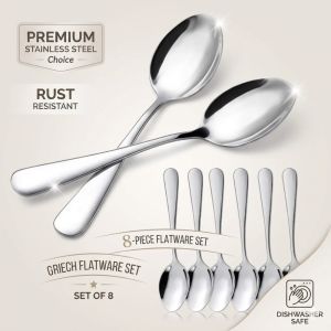 XMSJ | 6Pcs Stainless Steel Dessert Spoons Mini Coffee Spoons Small Espresso Teaspoon Demitasse Toddler Baby Spoons Kitchen Tableware