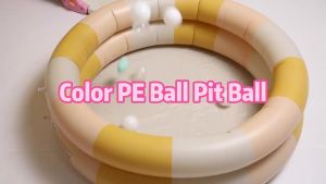 100 Quả Bóng Nhựa Mềm Cho Bể Bóng Trẻ Em Đường Kính 2.16 Inch Chống Va Đập Màu Trắng & Xanh Lá Đồ Chơi Trong Nhà Tương Thích Với Bể Bóng COLOBOBO