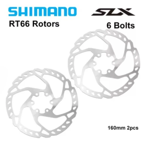 SHIMANO | Đĩa Phanh Đĩa Shimano Deore SLX SM RT66 6 Lỗ Dành Cho Xe Đạp Leo Núi - Có Các Kích Thước 160mm 180mm & 203mm - Tương Thích Với Má Phanh Đĩa Thủy Lực