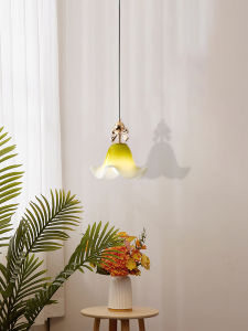 OUCHAO | Retro & Creamy French Lily of the Valley and Bow Design Eyecare Small Chandelier