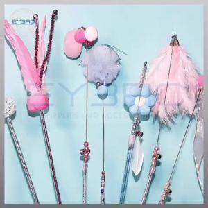 Cat Teaser Interactive Stick Feather Toy