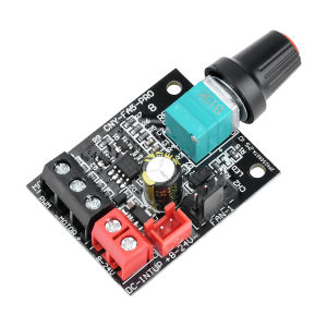 diymore | DC 8-24V 5A 4 Wire Violent Fan Speed Controller Brushless 22KHz Adjustable DC Motor PWM Speed Controller