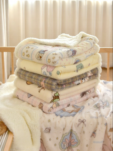 ANYOUBI | Warm Lamb Plush Milk Blanket