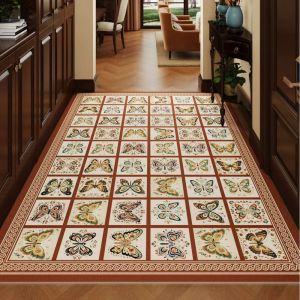 VIKAMA Vintage American Diatomite Thảm Lót Sàn Nhà Bếp Tấm Lót Chân Cao Su Chống Dầu Thấm Nước Để Làm Sạch Trang Trí Nhà Cửa