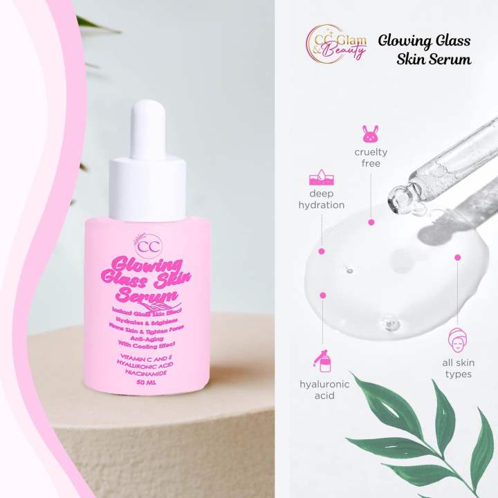 CC glowing glass skin serum(with freebies) | Lazada PH