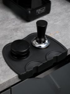 Non-Slip Silicone Coffee Powder Compactor Pad Flat Barista Machine Mat Espresso Handle Pad Grinding Tool Mat Kitchen Accessory
