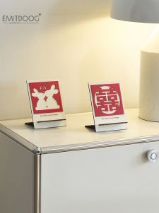 Modern Minimalist Geometric Wood Wine Cabinet Decorative Accessories Couple Living Room Entrance Tabletop Gifts for Bride And Groom