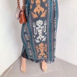 Aurora Dress Tenun Songket Ory ANSTORE14 - Dress Kondangan Prewedding - Dress Tenun Jepara