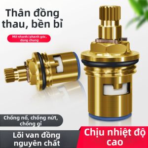 Lõi Van Vòi Nước Đồng Dùng cho Nóng và Lạnh Mở Nhanh