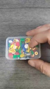 50/100/200pcs Plastic Round Head Push Pins Multicolor Thumbtacks for Home School Maps Office Corkboard