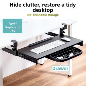 Sanwa Supply | Ergonomic Adjustable Tray Support Sliding Keyboard Stand
