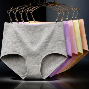 plus Size Womens Cotton Underwear High Waist Lift Butt 5 Pack Comfortable Breathable Briefs plus Size Comfortable Briefs