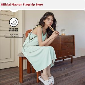 MiiOW | Cool Feel Chest Pad Fake Two-Piece Sleep Dress