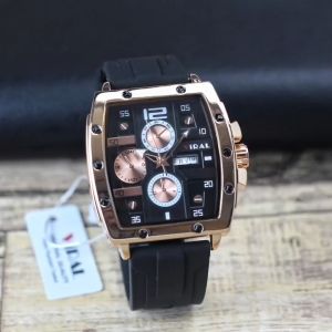 Jam tangan Pria Viral 225MD tali silicon / rubber tanggal hari aktif analog sport original