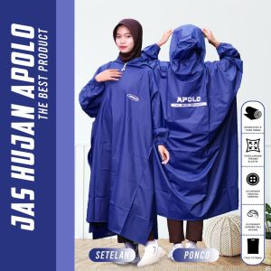 JAS HUJAN RAINCOAT PONCO KELELAWAR PRIA DAN WANITA ANTI AIR ANTI REMBES ANTI BOCOR BY APOLO
