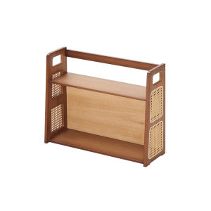 MANHAOSHI | Bamboo Small Bookshelf Desktop Storage Rack