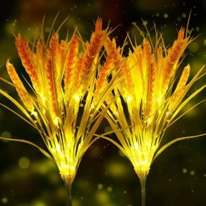 LED Solar Wheat Ears Stake Lights Outdoor Decoration Lawn Lamp Landscape Lighting For GardenLawnYardTerraceBalconyPathway