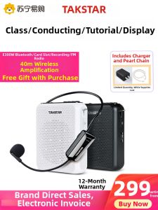 Teacher Professional Wireless Ear Microphone Amplifier Takstar Small Bee E300W for Teaching Lectures High Quality Sound System