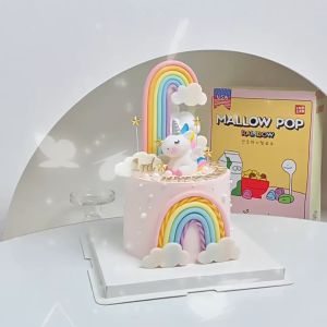 | Cake Decoration | Large Colourful Cloud Rainbow Clay Cake Topper 大号云朵彩虹软陶蛋糕装饰插件