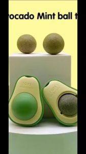 Pet Toy Supplies: Creative Avocado Catnip & Rotatable Treats