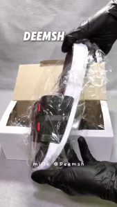 Mdr - Sandal Slipper Pria Casual Hitam Gaya Korea - Tampilan Tengah Bahan Kulit Warna Hitam