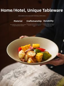 YOGEHOME | High Quality Ceramic Round Bowl Green Glazed 1 Piece
