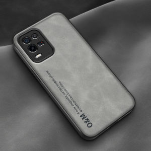 Oppo K9x Silicone Case Anti-fall Shock Absorption Frosted Leather Lens Full Cover Car Magnetic Attraction New Style Mens Phone Shell