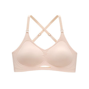 BB U-back Lingerie Womens Invisible Backless Small Breasts Show Large Traceless Expansion Comic Graffiti Cream Bra Cover Summer