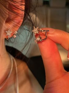 Shopkeeper Recommend! Full Diamond XINGX Earrings 2024 New Arrival Best Selling Square and round Face Earrings Ear Studs Elegant Socialite Ear Clip