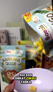 Baebis 9-12m+ Baby Dried Fruit Qube Snack|Halal No Sugar No Salt No Additives freeze-dried|Snek Bayi