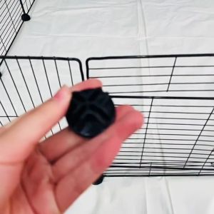 【Ready Stock】DIY Metal Dog Cage Stackable Pet Cat Rabbit Cage Pet Black Frame Steel Metal Wire Kennel Extendable Pet Fence for Indoor and outdoor