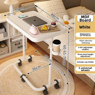 ZIXUAN | Adjustable Rolling Coffee Table