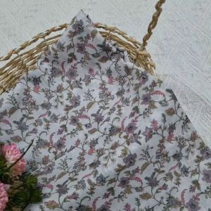 BAWAL FLORA COTTON LAZERCUT BIDANG 50 READY STOCK!!!!