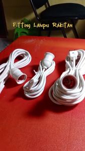 FITTING LAMPU GANTUNG KABEL 5 METER - 5 M SAKLAR ON OFF KOMPLIT MURAH GROSIR