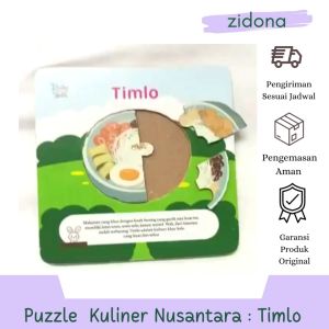 puzzle kuliner nusantara : timlo Rabbit&Turtle Bahan MDF