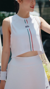 Áo TankTop Nữ Tập Gym Chơi Tennis Pickleball Chạy Bộ Pili PH003TTWW26 Form Ba Lỗ Thoáng Khí Mau Khô Thấm Hút Mồ Hôi