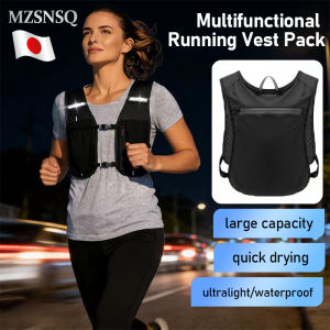 Running Hydration Vest For Men Women Ultralight Quick-drying Waterproof Large Capacity Trail Vest Mesh Breathable Sweat-wicking Reflective Strip Night Running Hydration Backpack Multi-pocket  Outdoor Cycling Running Hiking Bag Suitable For All Body Types