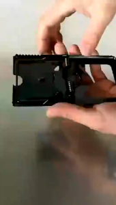 Mouse Trap Iron Steel Black Metal Small and Large Plate Clamp Spring Clamp Snap High Sensitive Mouse Rat Traps Powerful Mechanism Easily Kill Home Household Reusable Mouse and Pest Resistant Avoid Rusting Rodent Catcher Mousetrap