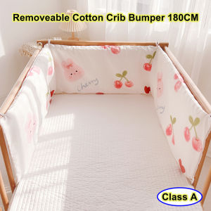1Pc Cartoon Baby Bed Bumper Printed Crib Protector Removeable Anti-collision Cradle Rail Fence 180CM