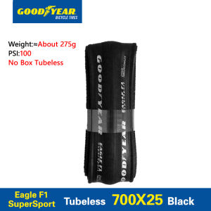 1Pcs Goodyear Eagle F1 Supersport 700x25c Tubeless Tires Road Bike Tire Black Foldable Anti-puncture Gravel Cycling Tire Parts
